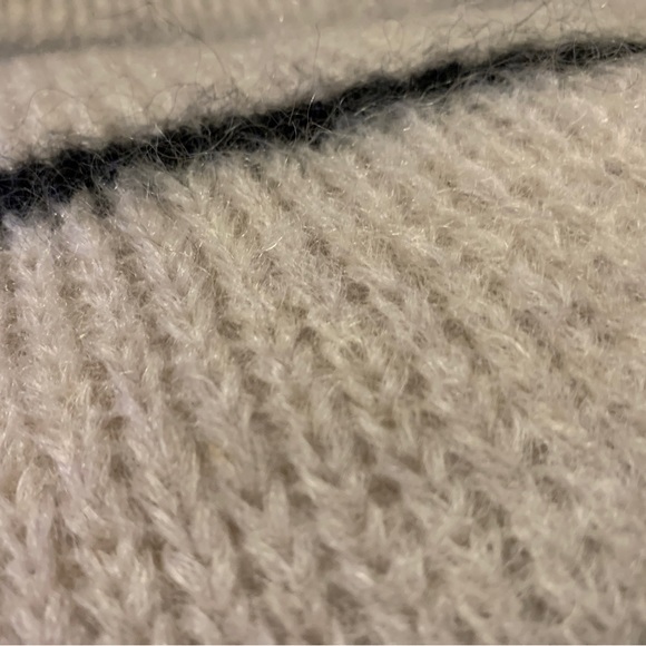 New Tuckernuck Pomandere Mohair sweater beige gorgeous stripes alternate - Picture 11 of 14